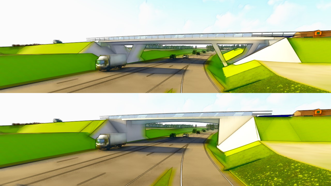 Kernu multilevel intersection bridge alternatives